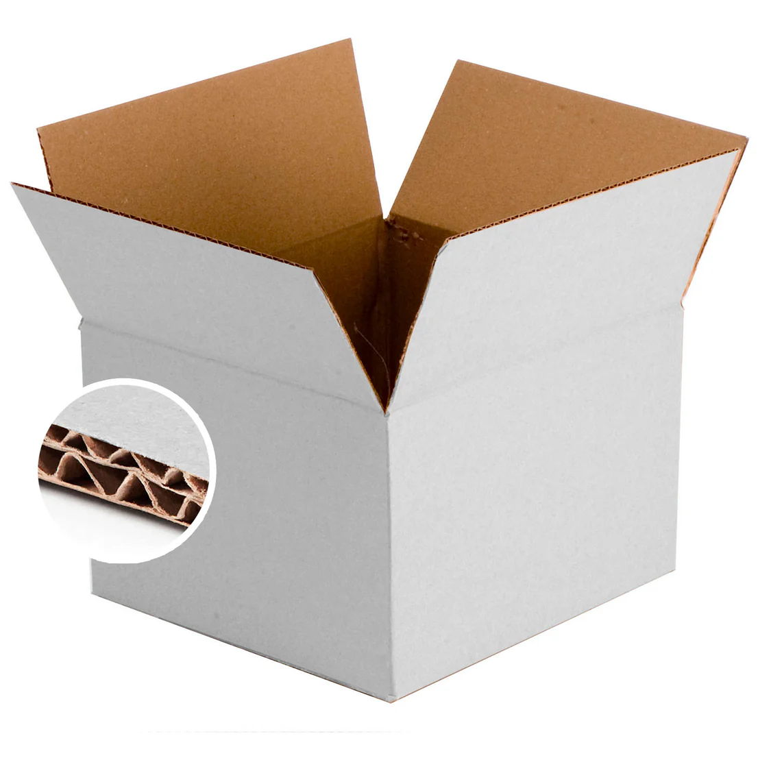 Scatole Americane Bianche Doppia Onda